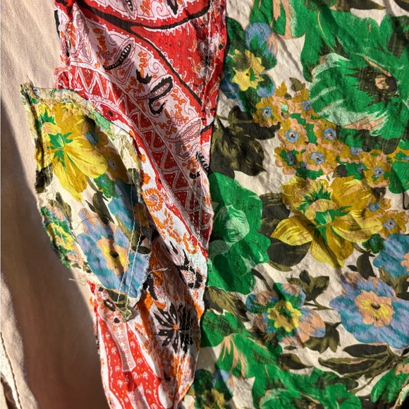 POL Multicolor Patchwork Button-Up Top - Picture 4 of 8